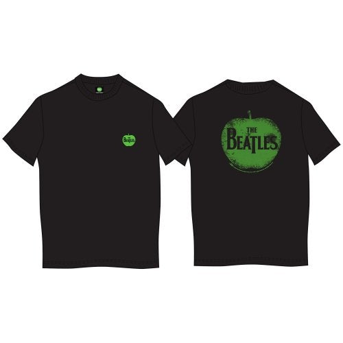 The Beatles Unisex T-Shirt: In Apple (Black) (Back Print) (LOS)
