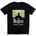 The Beatles Unisex T-Shirt: Liverpool, England (Black)