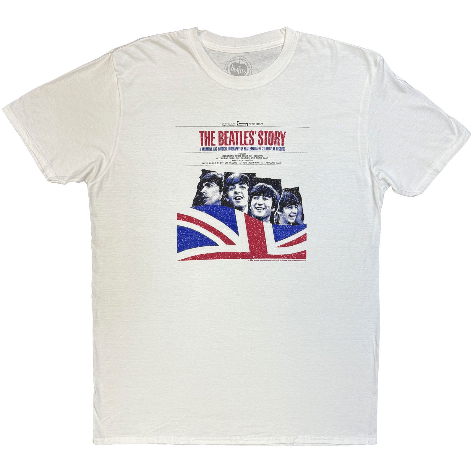 The Beatles Unisex T-Shirt: The Beatles Story (White)