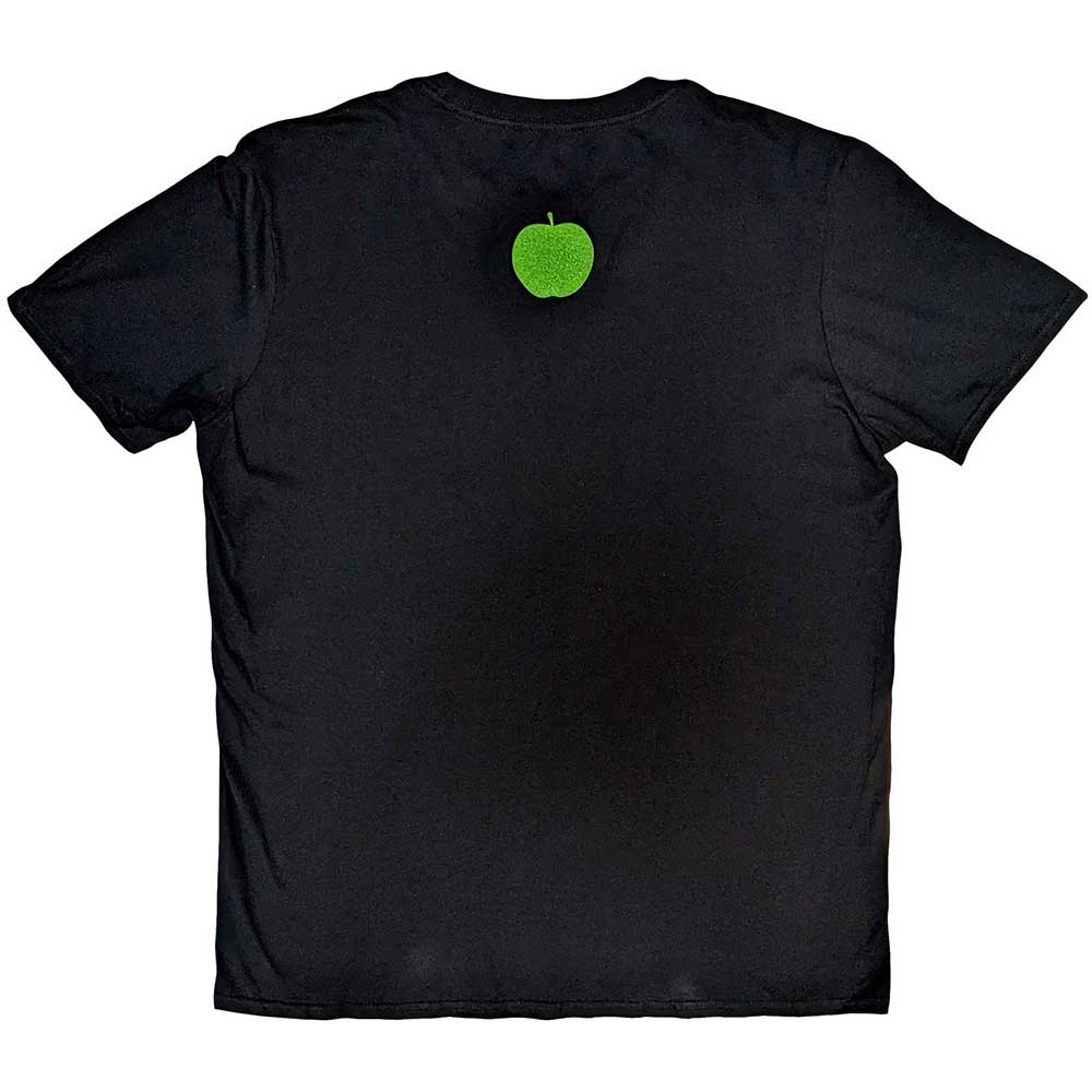 The Beatles Unisex T-Shirt: On Apple (Black) (Back Print)