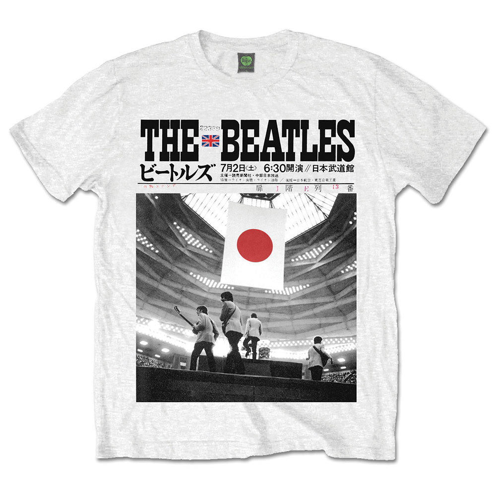 The Beatles Unisex T-Shirt: Live At The Budokan (White)