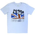 The Beatles Unisex T-Shirt: Shea Stadium (Light Blue)