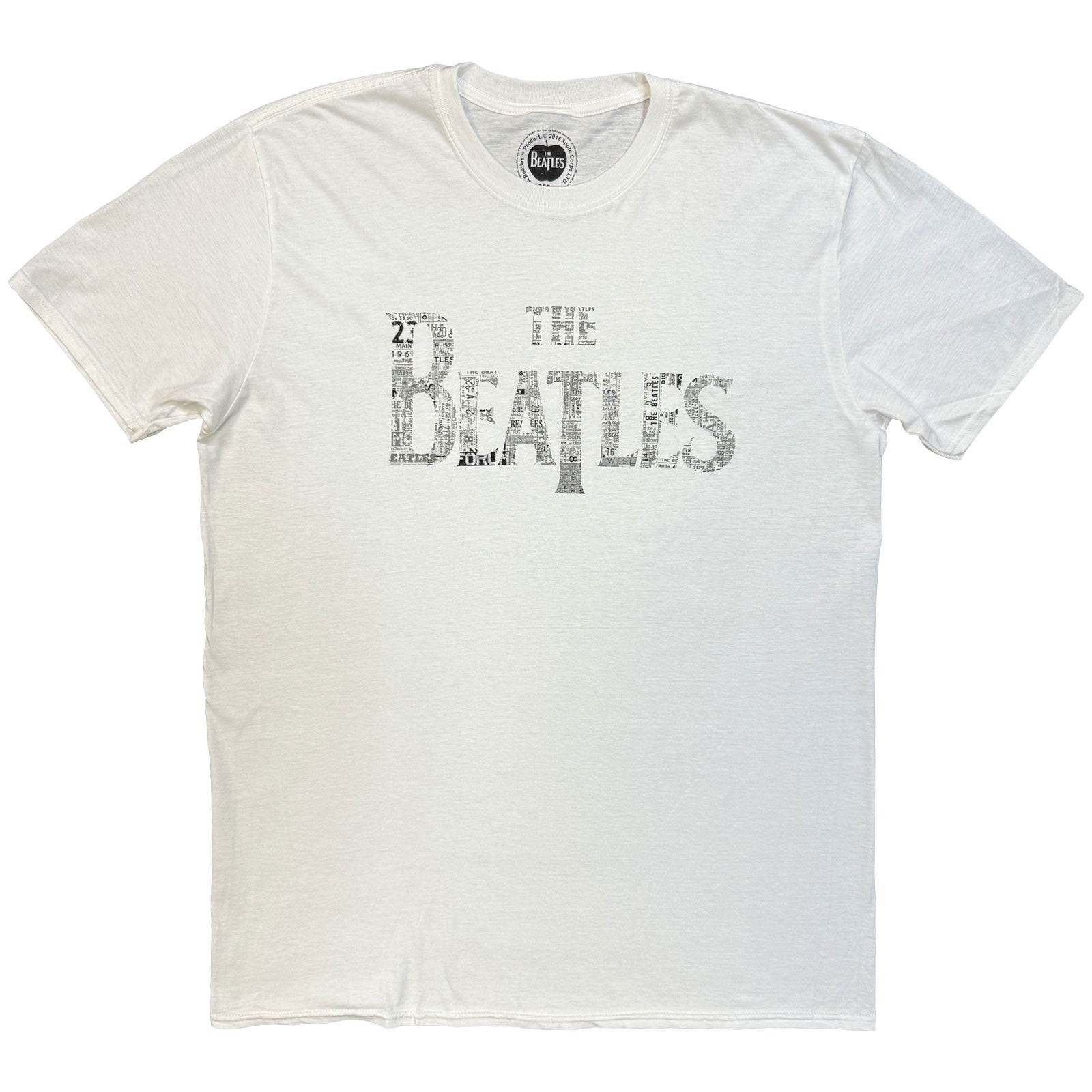 The Beatles Unisex T-Shirt: Drop T Tickets (White)