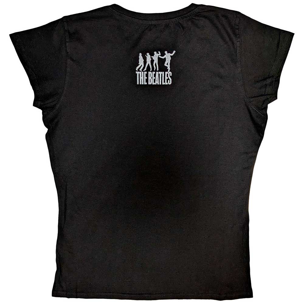 The Beatles Ladies T-Shirt: At The Cavern (Black) (Back Print)