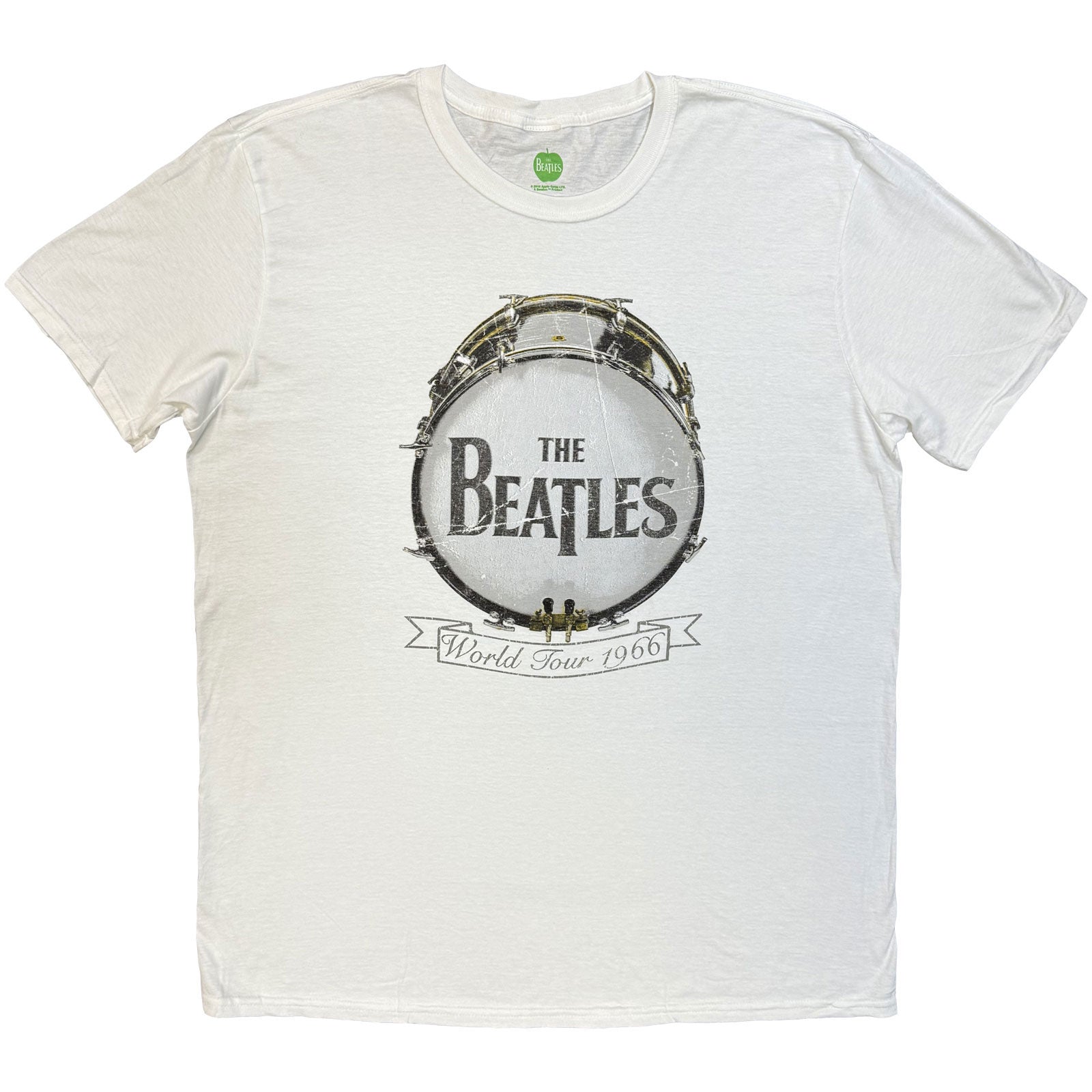 The Beatles Unisex T-Shirt: World Tour 1966 (White)
