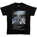 The Beatles Unisex T-Shirt: Abbey Road 8 Track (Black)