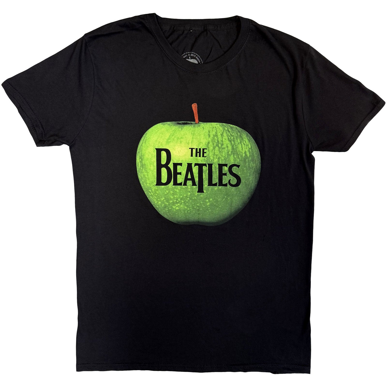 The Beatles Unisex T-Shirt: Apple Logo (Black)