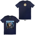 The Beatles Unisex T-Shirt: Sgt Pepper Blue (Navy Blue) (Back Print)