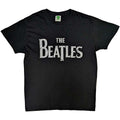 The Beatles Unisex T-Shirt: Vintage Drop T Logo (Black)