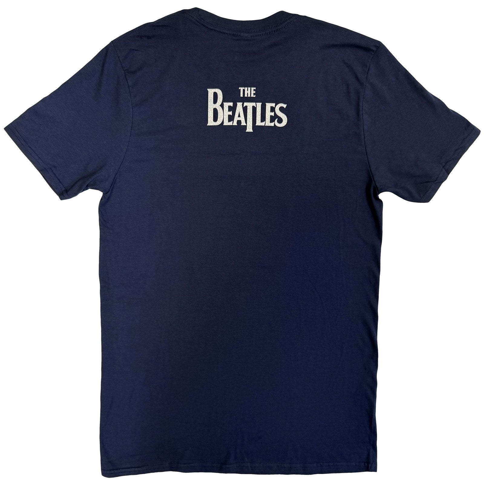 The Beatles Unisex T-Shirt: Lucy In The Sky With Diamonds (Navy Blue) (Back Print)