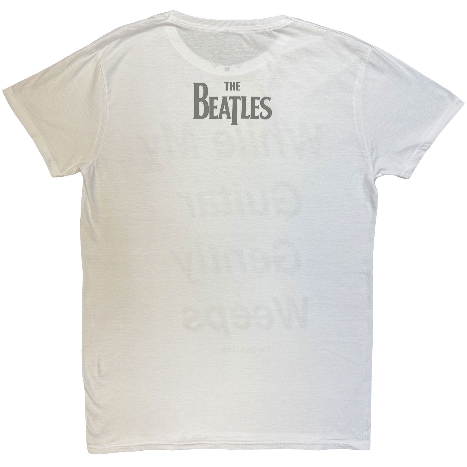The Beatles Unisex T-Shirt: My Guitar Gently Weeps (White) (Back Print)