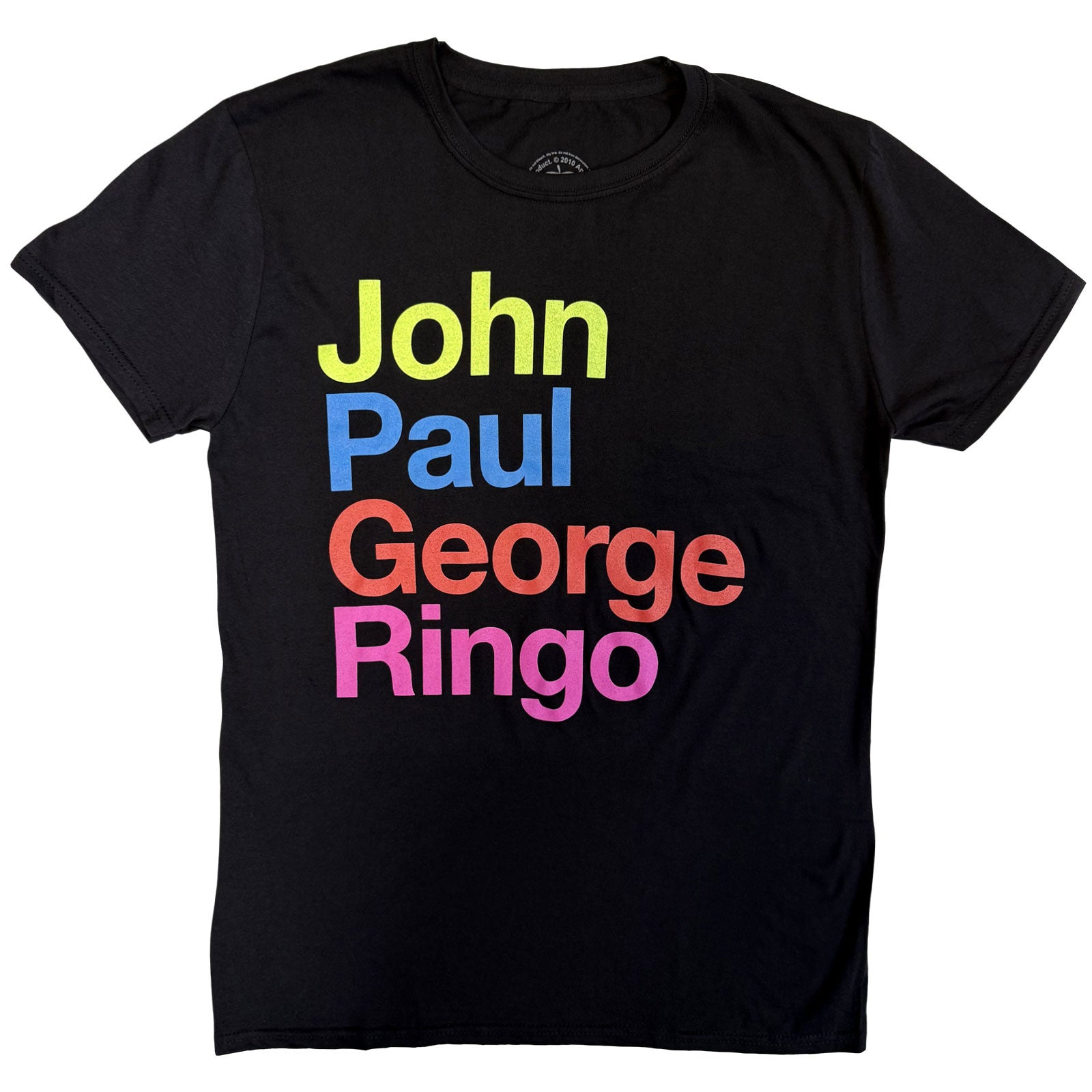 The Beatles Unisex T-Shirt: JPG&R Pepper Suit Colours (Black)