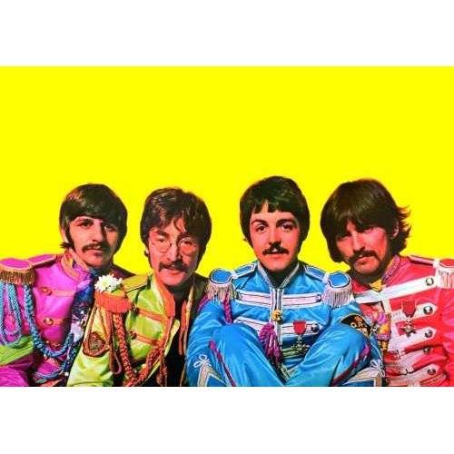 The Beatles Unisex T-Shirt: JPG&R Pepper Suit Colours (Black)