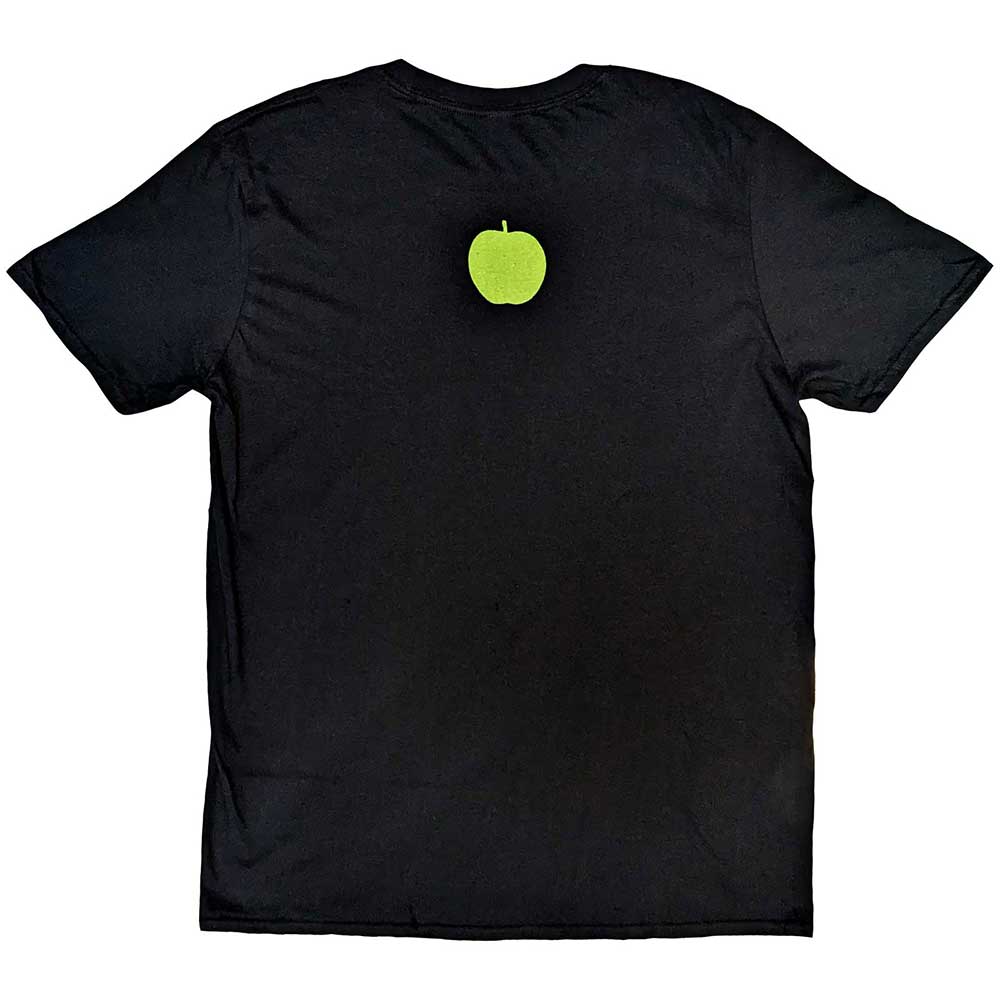 The Beatles Unisex T-Shirt: Rooftop (Black) (Back Print)