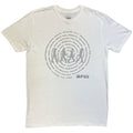 The Beatles Unisex T-Shirt: Abbey Road Songs Swirl Foiled (White) (Embellished)