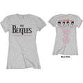 The Beatles Ladies T-Shirt: Candlestick Park (Grey) (Back Print)