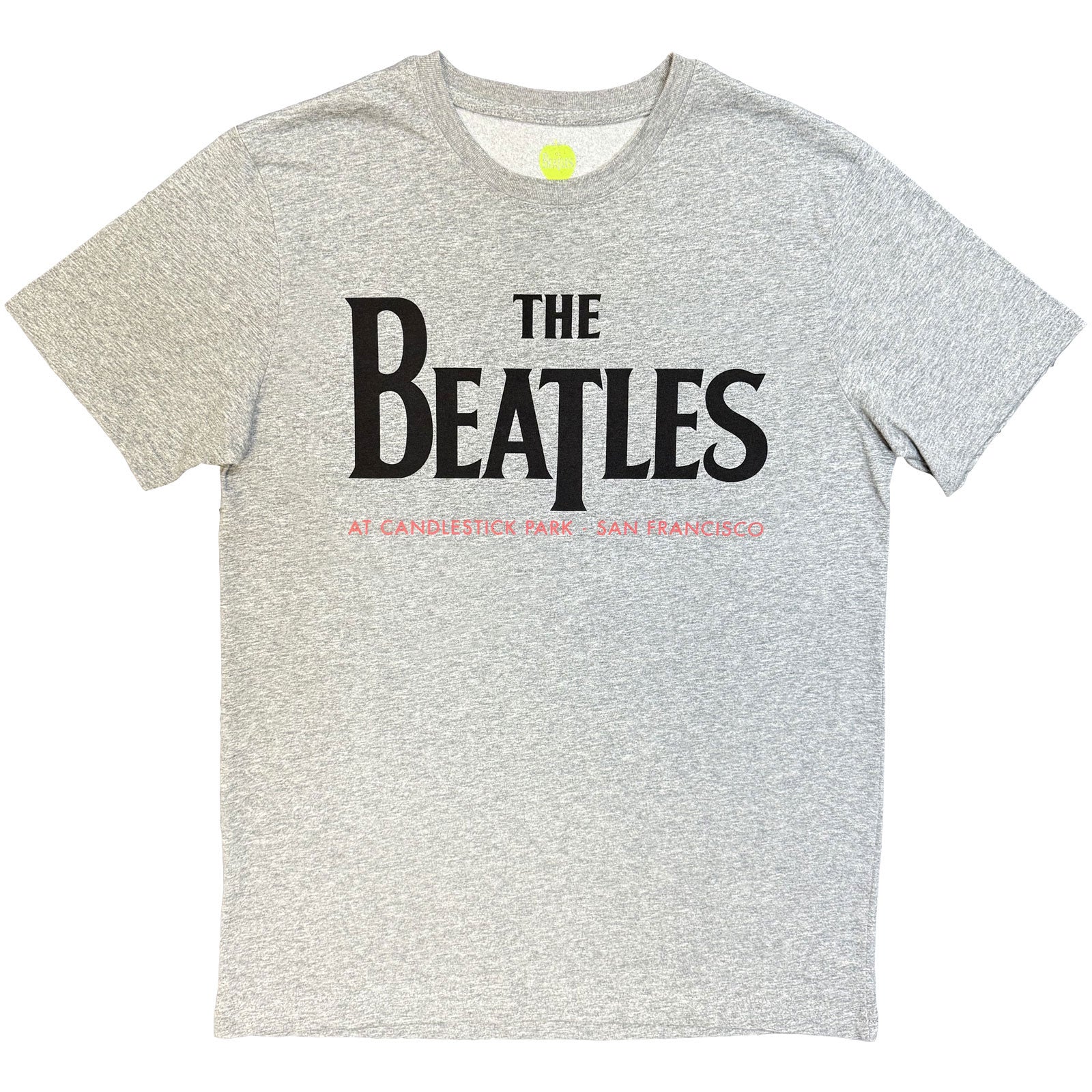 The Beatles Unisex T-Shirt: Candlestick Park (Grey) (Back Print)