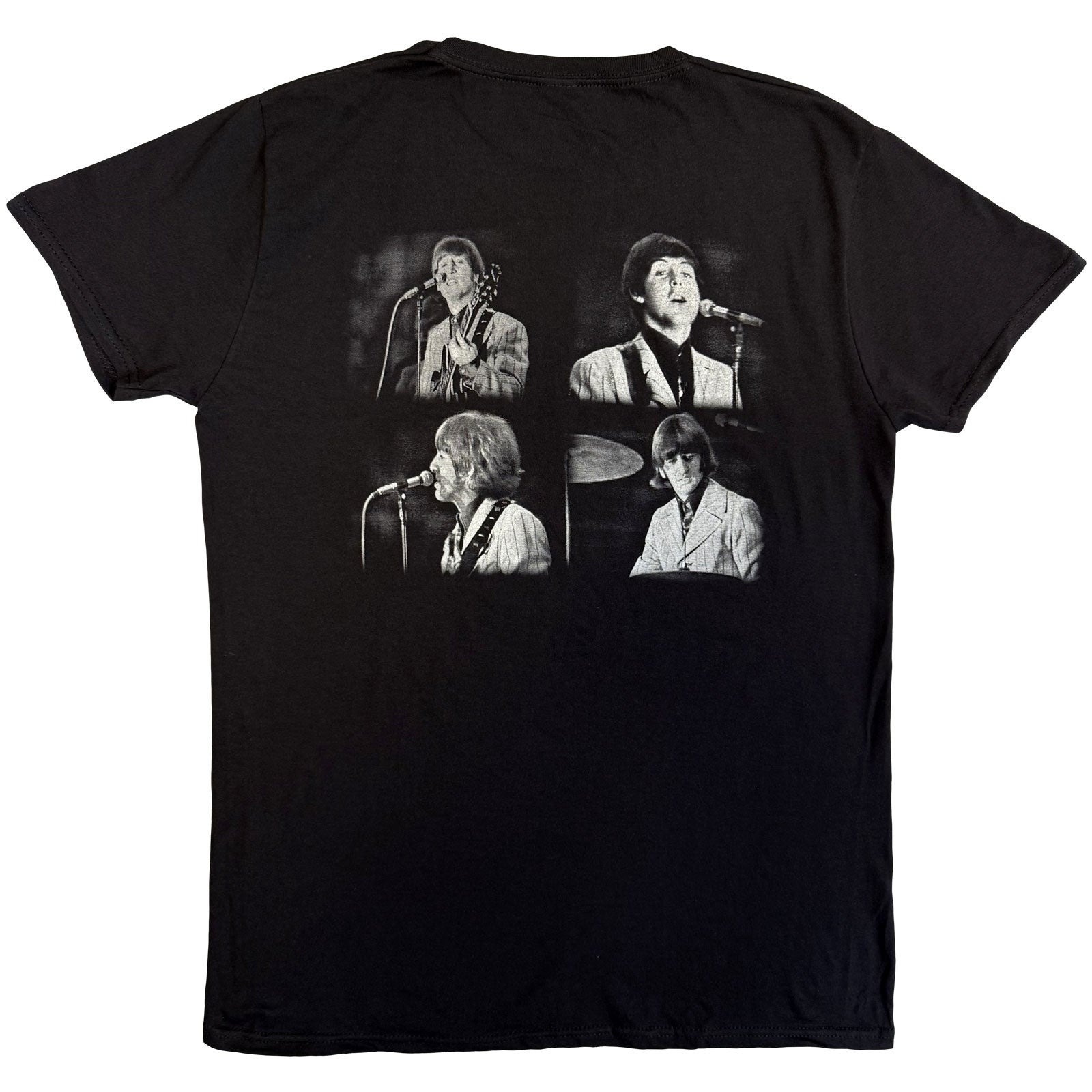 The Beatles Unisex T-Shirt: Live in Japan (Black) (Back Print)