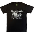 The Beatles Unisex T-Shirt: 1968 Live Photo (Black)