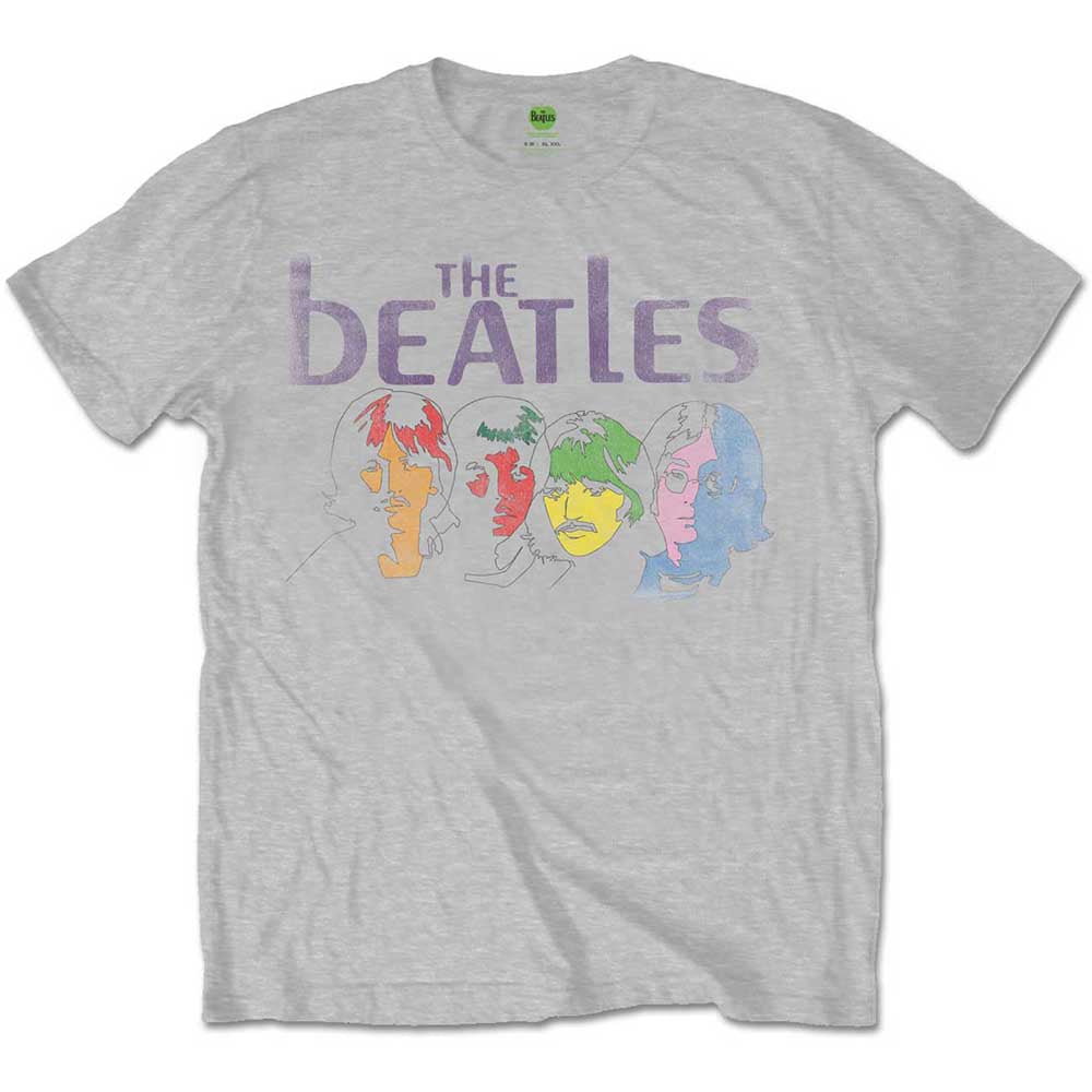 The Beatles Unisex T-Shirt: White Album Back (Grey) (Back Print)