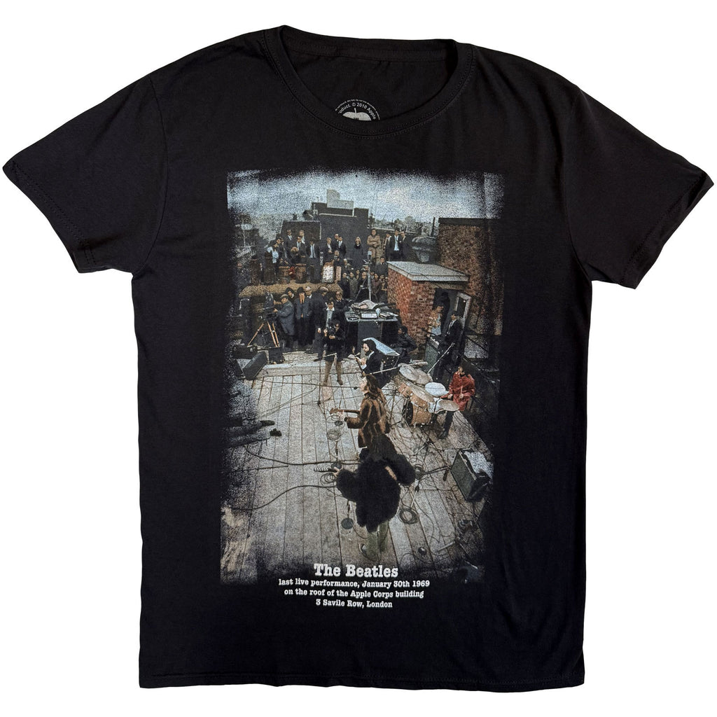 The Beatles Unisex T-Shirt: 3 Savile Row (Black) (Back Print)