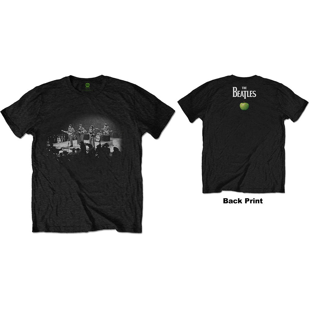 The Beatles Unisex T-Shirt: Live in DC (Black) (Back Print)