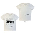 The Beatles Unisex T-Shirt: White Album Tracks (White) (Back Print)
