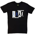 The Beatles Unisex T-Shirt: Abbey Road Colours Crossing (Black)