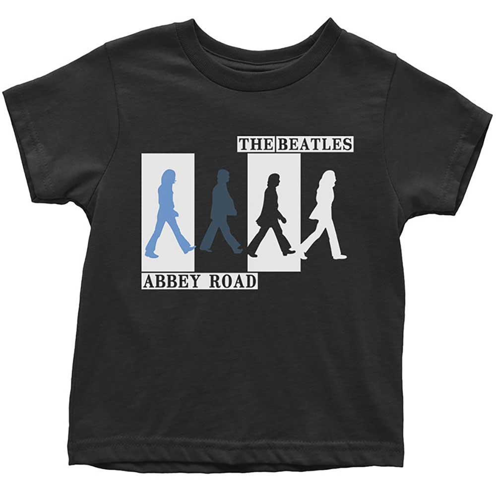 The Beatles Kids Toddler T-Shirt: Abbey Road Colours Crossing (Black)