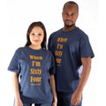 The Beatles Unisex T-Shirt: When I'm Sixty Four (Blue) (Back Print)