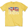 The Beatles Kids T-Shirt: Drop T Logo & Vintage Flag (Yellow) (LOS)