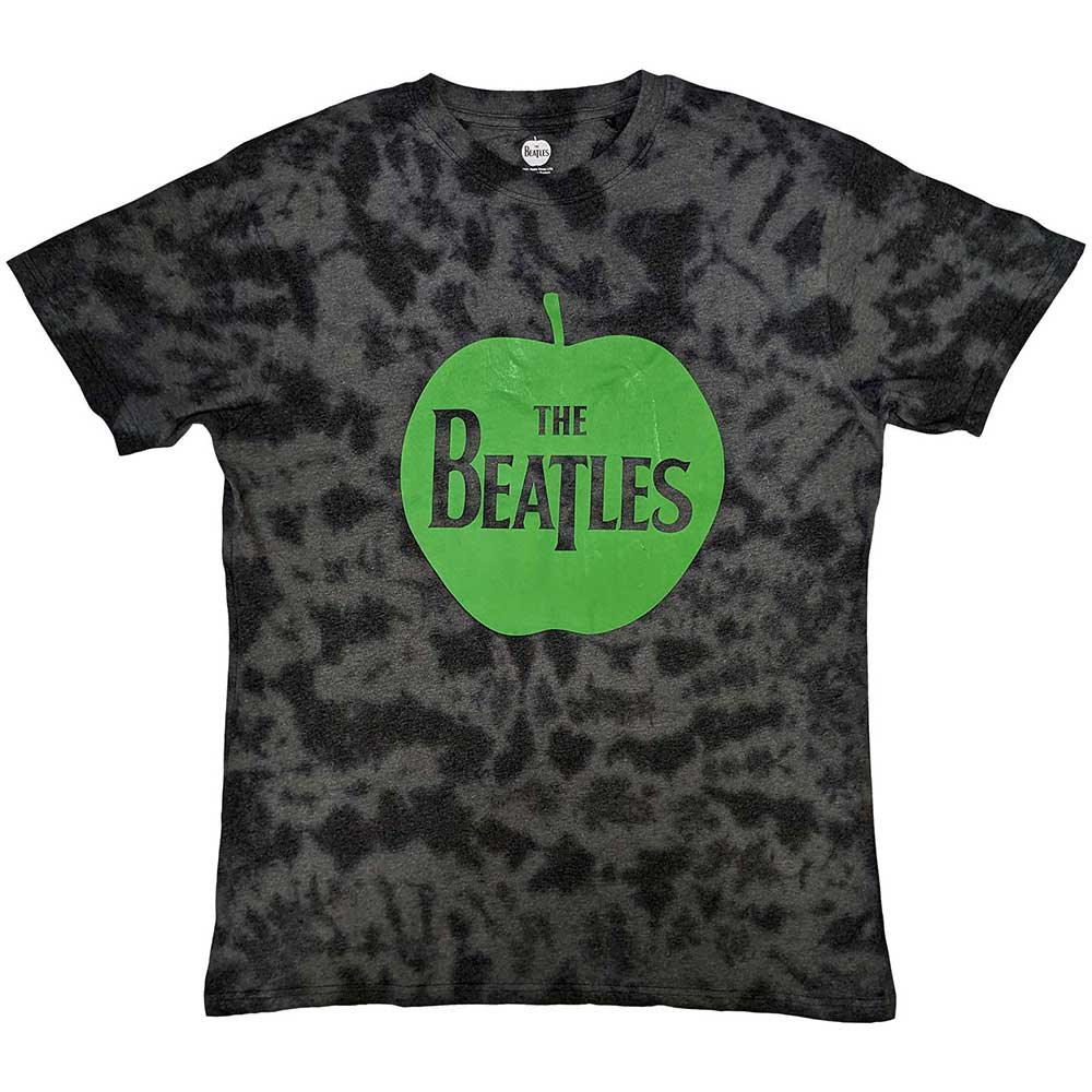 The Beatles Unisex T-Shirt: Apple (Grey) (Wash Collection)
