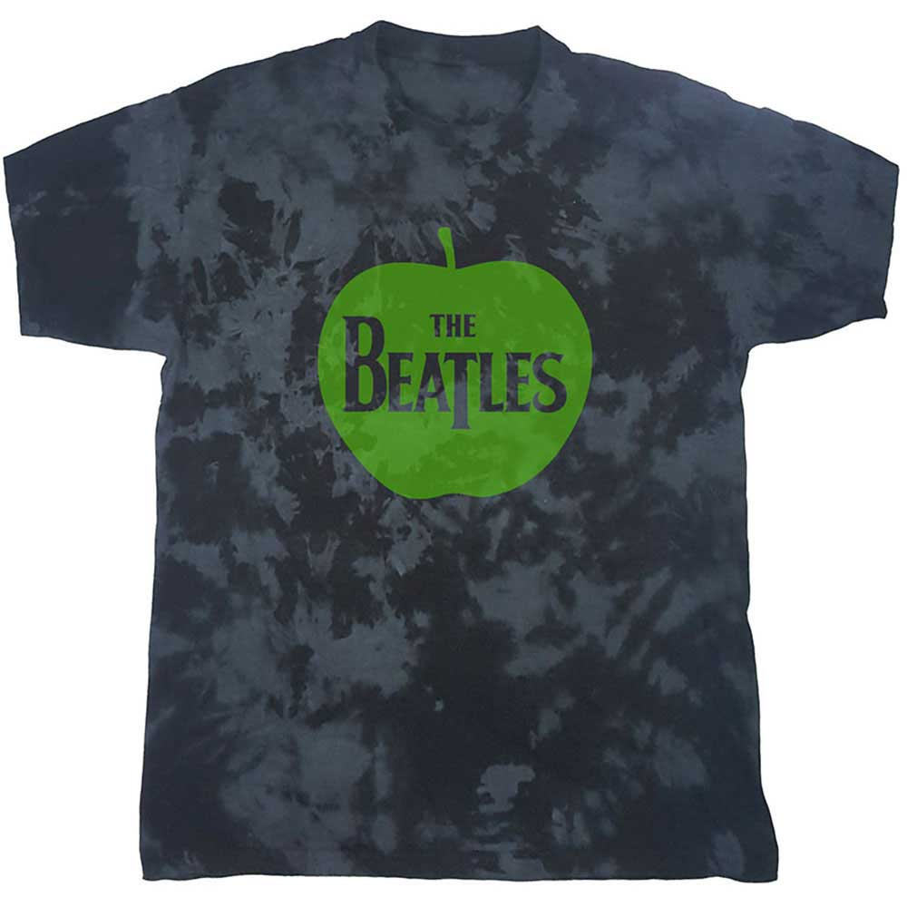 The Beatles Unisex T-Shirt: Apple (Grey) (Wash Collection)