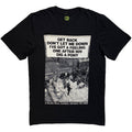 The Beatles Unisex T-Shirt: Rooftop Songs (Black)