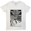 The Beatles Unisex T-Shirt: Rooftop Songs (White)