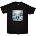 The Beatles Unisex T-Shirt: Abbey Christmas (Black)