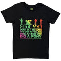 The Beatles Unisex T-Shirt: Get Back Gradient (Black)