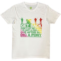 The Beatles Unisex T-Shirt: Get Back Gradient (White)