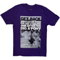 The Beatles Unisex T-Shirt: Rooftop Shot (Purple)