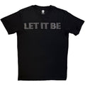 The Beatles Unisex T-Shirt: Let It Be Crystals (Black) (Embellished)