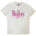The Beatles Unisex T-Shirt: Band Silhouettes (White) (Embellished)