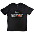 The Beatles Unisex T-Shirt: Albums on Apple (Black) (Embellished)