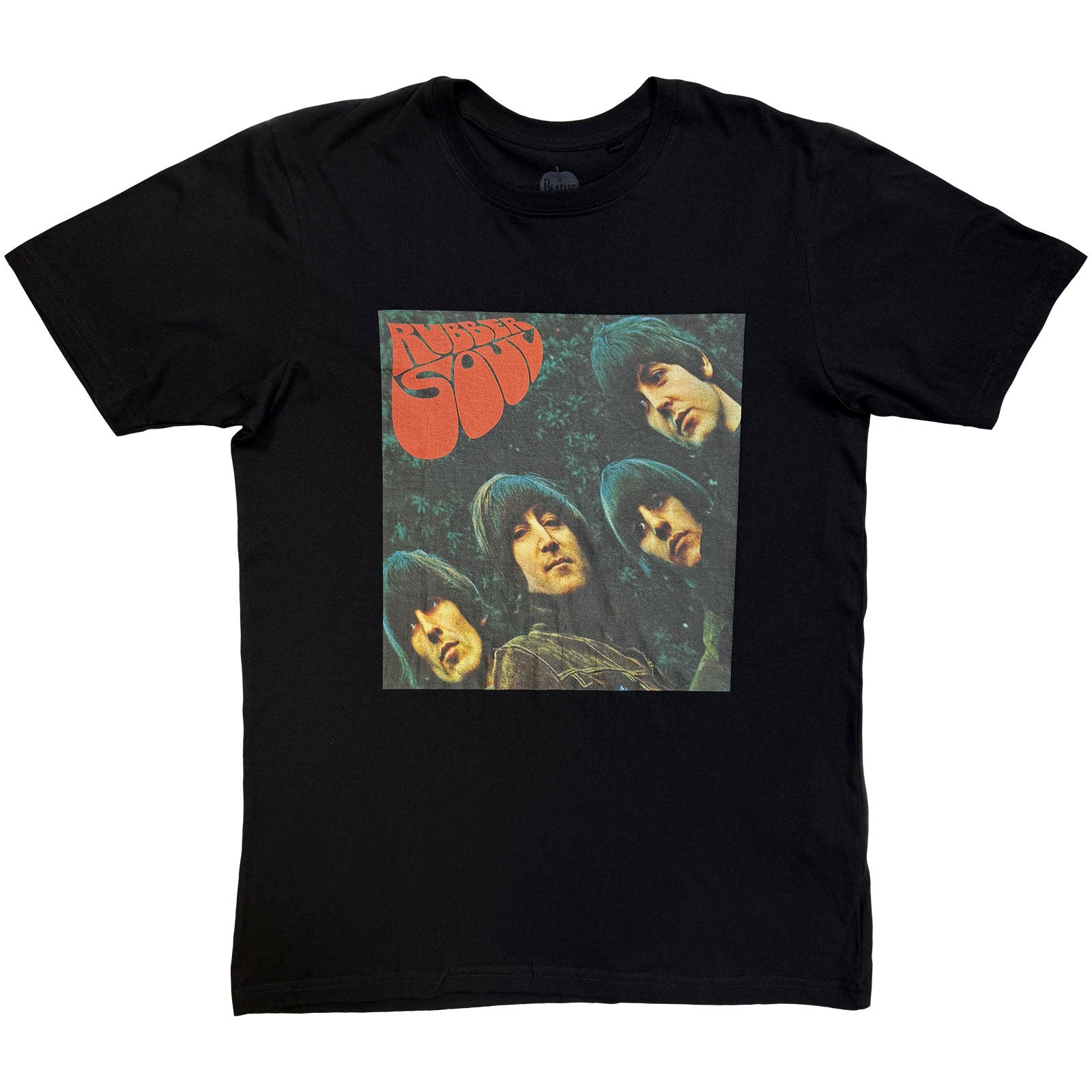 The Beatles Unisex T-Shirt: Rubber Soul Album Cover (Black)