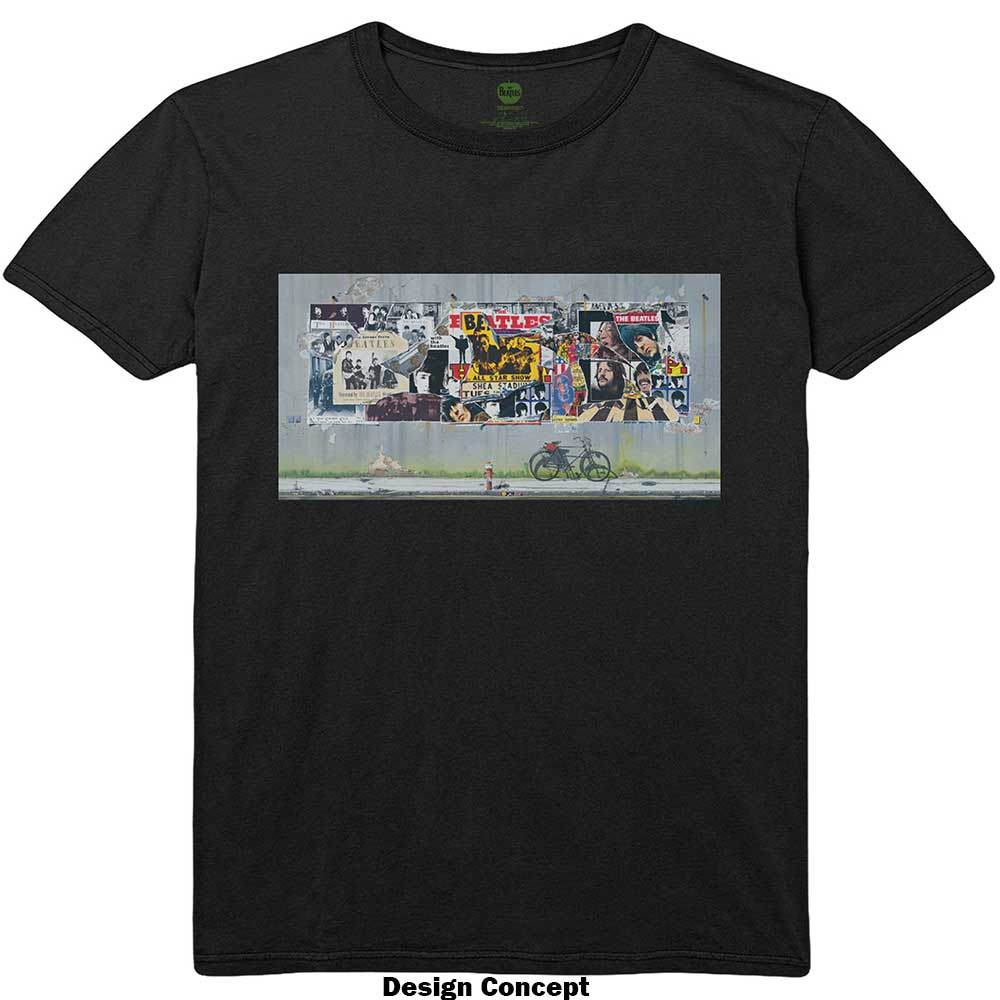 The Beatles Unisex T-Shirt: Anthology (Black)