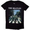 The Beatles Unisex T-Shirt: Abbey Road & Logo (Black)