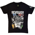 The Beatles Unisex T-Shirt: Revolver Montage (Black)
