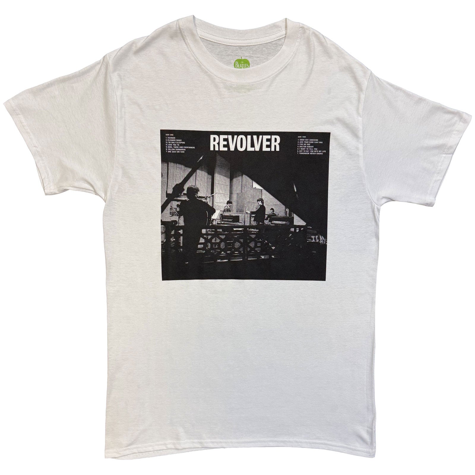 The Beatles Unisex T-Shirt: Revolver Studio (White)