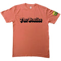 The Beatles Unisex T-Shirt: 70s Logo (Red) (Sleeve Print & Wash Collection)