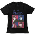 The Beatles Unisex T-Shirt: Portraits (Black)