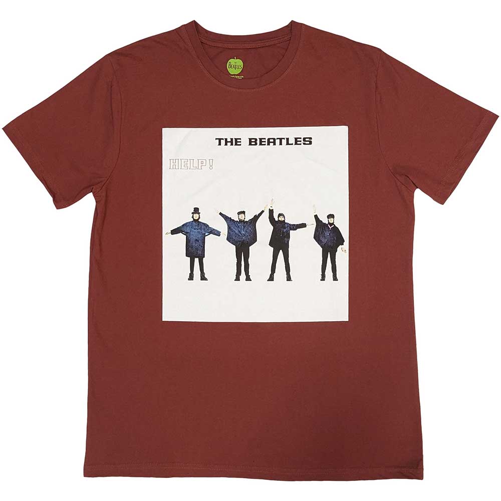 The Beatles Unisex T-Shirt: HELP! Album Cover (Red)